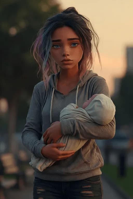 Lila - homeless with a newborn